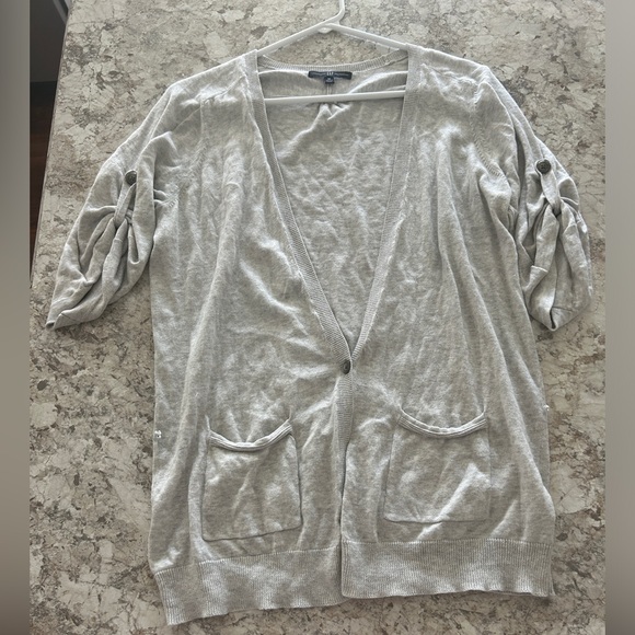 Gap Button Down Cardigan Women’s Gray Medium - Picture 6 of 10